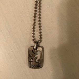 Soccer necklace